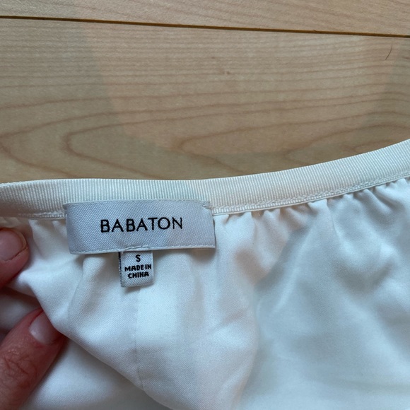 Aritzia white pleated midi skirt - Picture 4 of 4